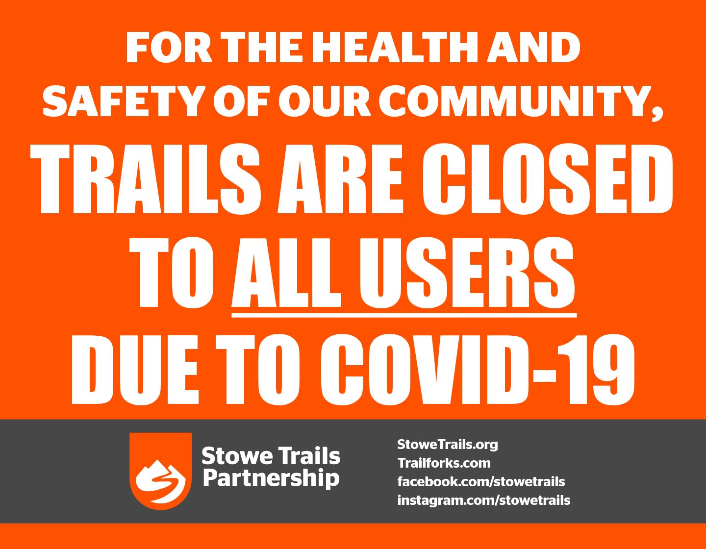 UPDATE: STP Trails During COVID-19